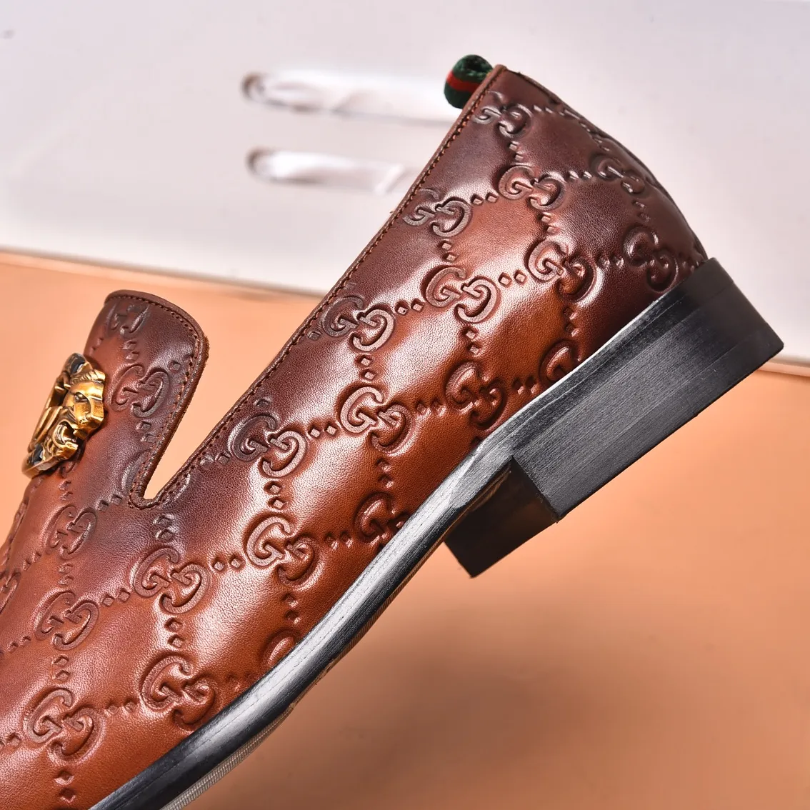 Men's shoes💰540📛📛Original (water-dyed cowhide) Gucci GUCCI official website formal shoes🌀 Italian🇮🇹imported cowhide➕top imported water-dyed cowhide lining💋Finely handmade original bottom, the real thing looks better when photographed in person Standard size 38-44